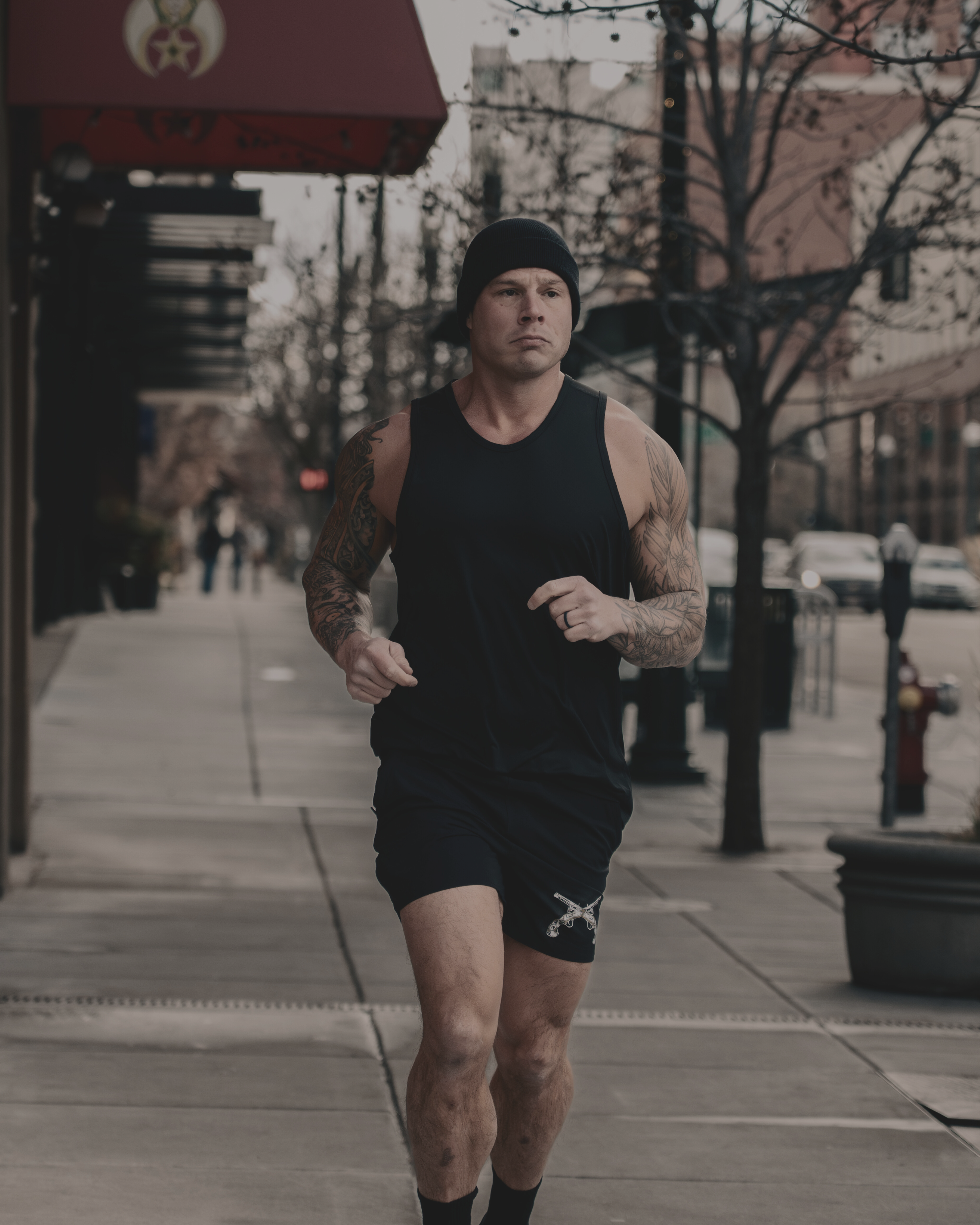 LINEAR x 13TH CRYPT SHORT (LINED)