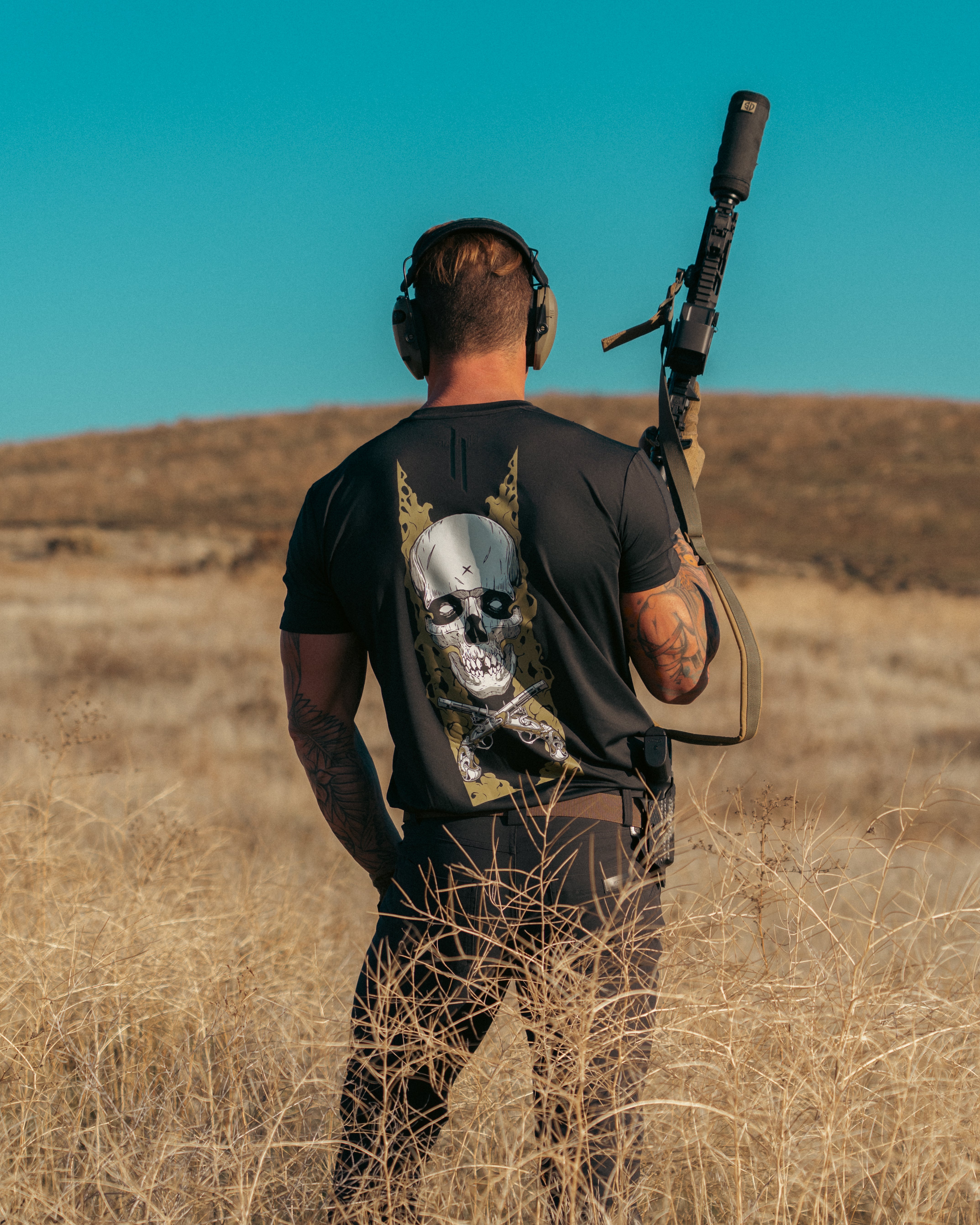 LINEAR x 13TH CRYPT SHIRT "SMOKED"