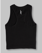 Black tank top on a gray background